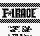 F1 Race screenshot 2 for GameBoy